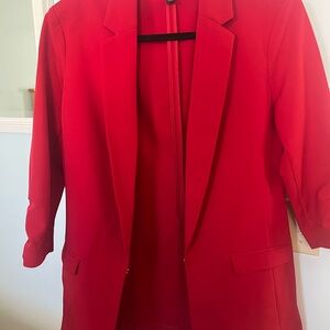 INC International Concepts Vibrant Red Blazer